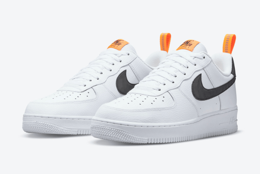 压纹Swoosh！两款全新AF1曝光！ 货号：DO6394-001/DO6394-100