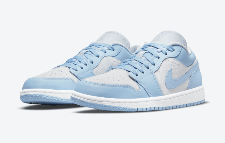 这双AJ也太小清新了！全新AJ1 Low“大学蓝”即将登场！ 货号：DC0774-050
