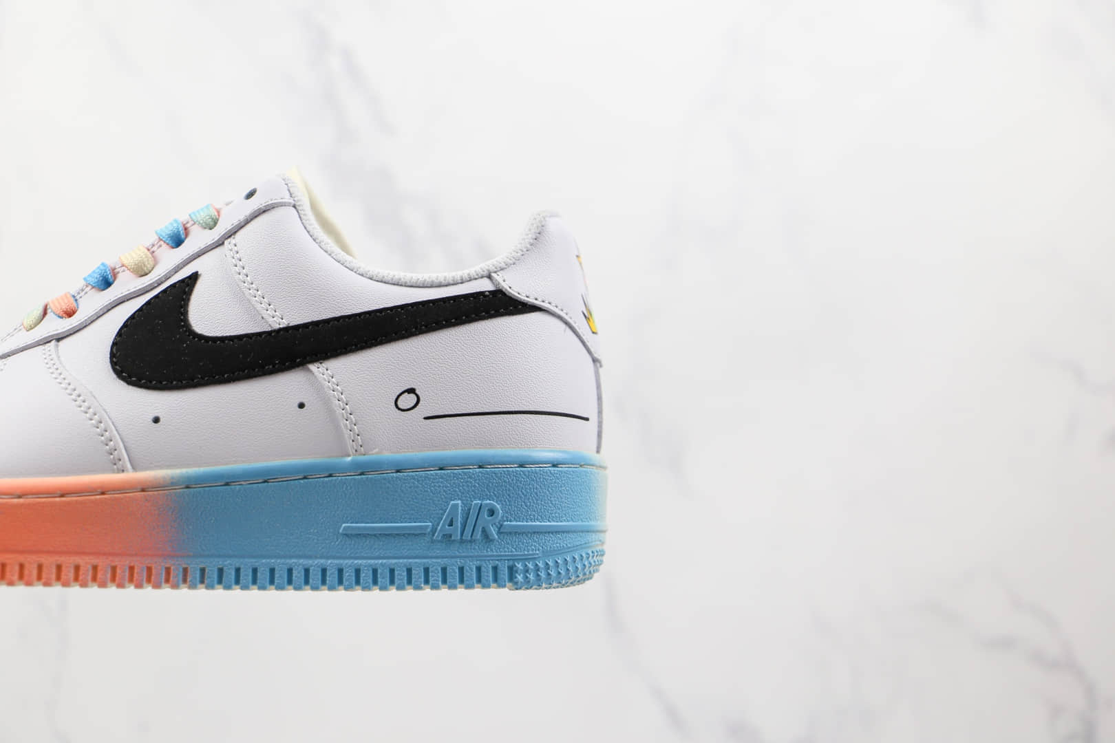 耐克Nike Air Force 1 Low 07纯原版本低帮空军一号白红蓝电玩涂鸦板鞋内置气垫 货号：DJ4679-101