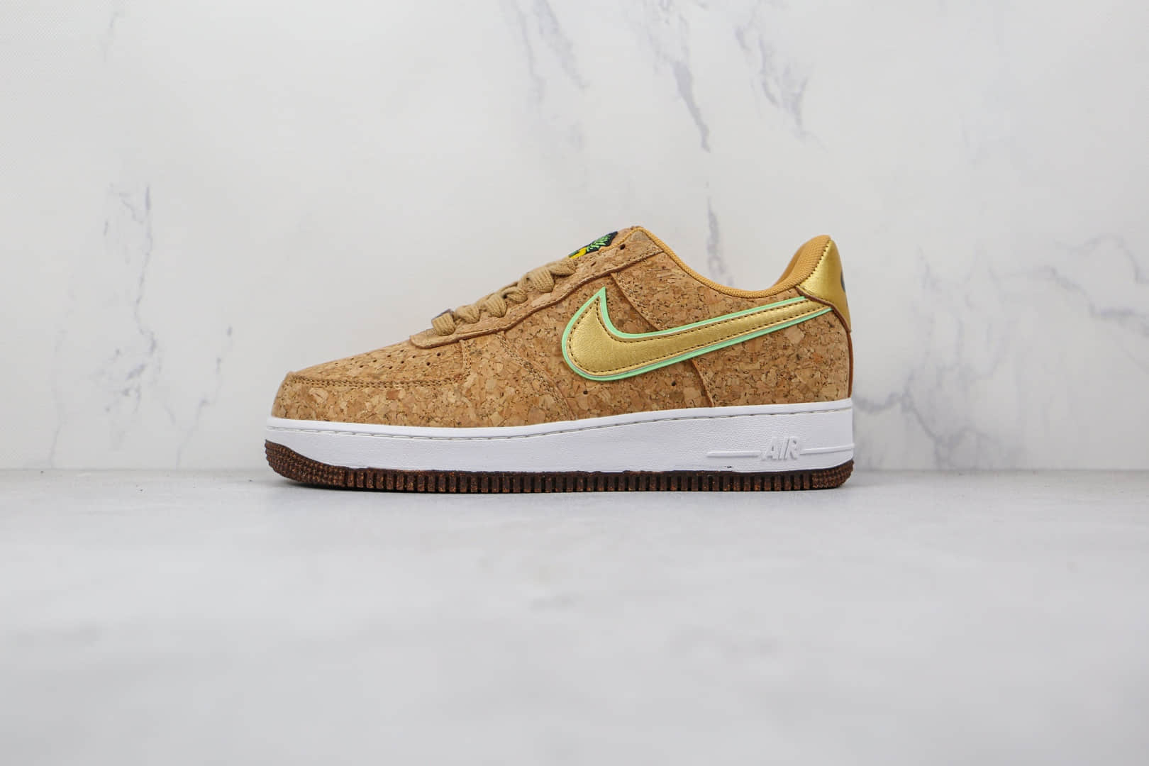 耐克Nike Air Force 1 07纯原版本低帮空军一号卡其色木屑配色板鞋原档案数据开发 货号：CZ0338-200