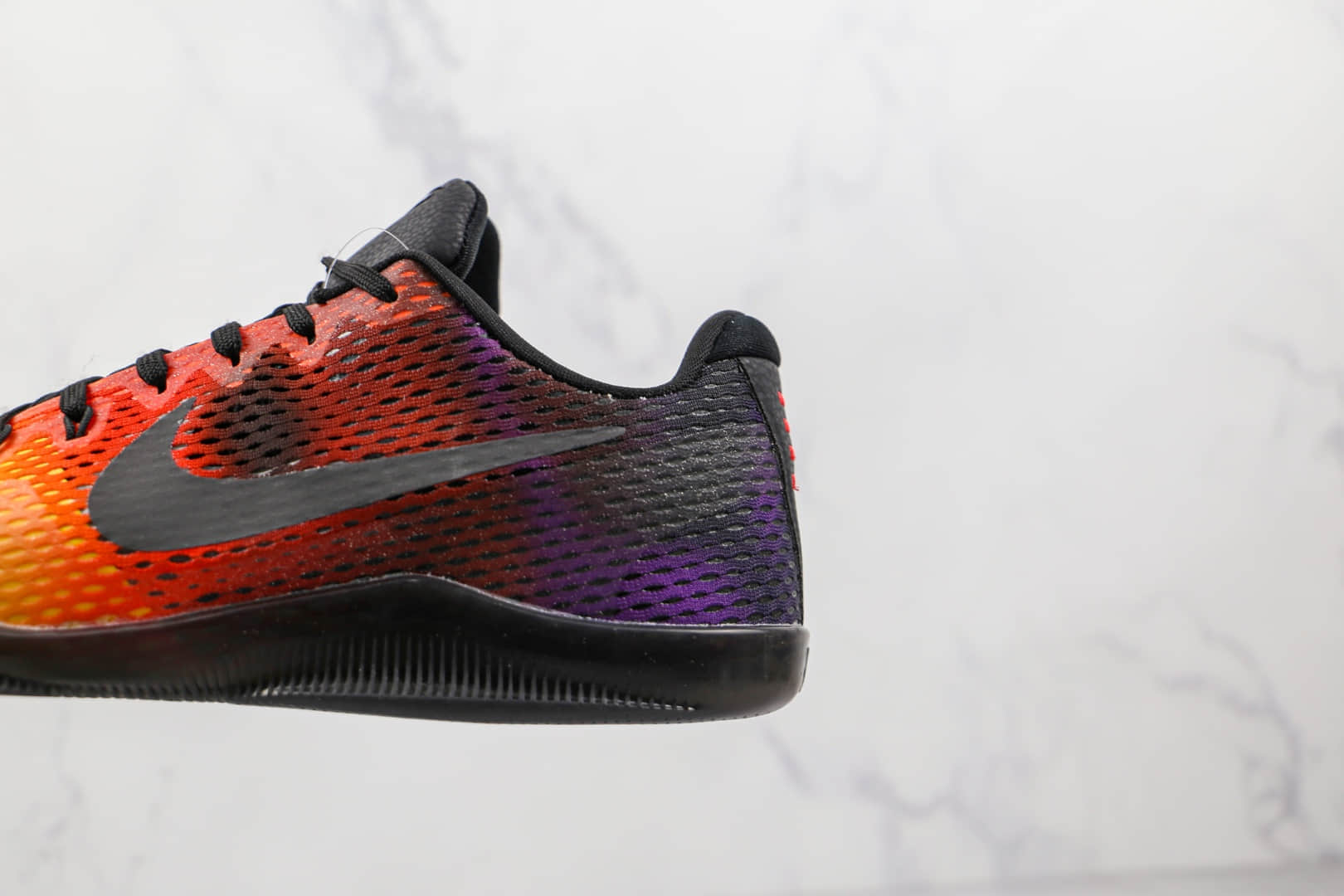 耐克Nike Kobe 11 EM纯原版本科比11代网面渐变色日落黄橙紫配色篮球鞋支持实战 货号：836184-805