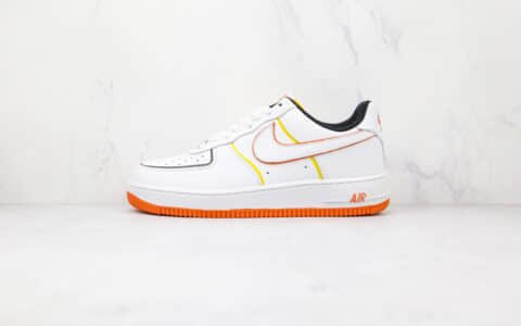 耐克Nike Air Force1 Low纯原版本低帮空军一号火星人限定白橙色板鞋内置Sole气垫 货号：315122-185