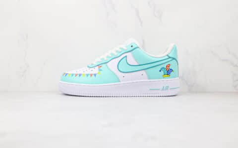 耐克Nike Air Force 1 Low 07纯原版本低帮空军一号蒂芙尼绿气球涂鸦板鞋内置气垫 货号：CW2288-111