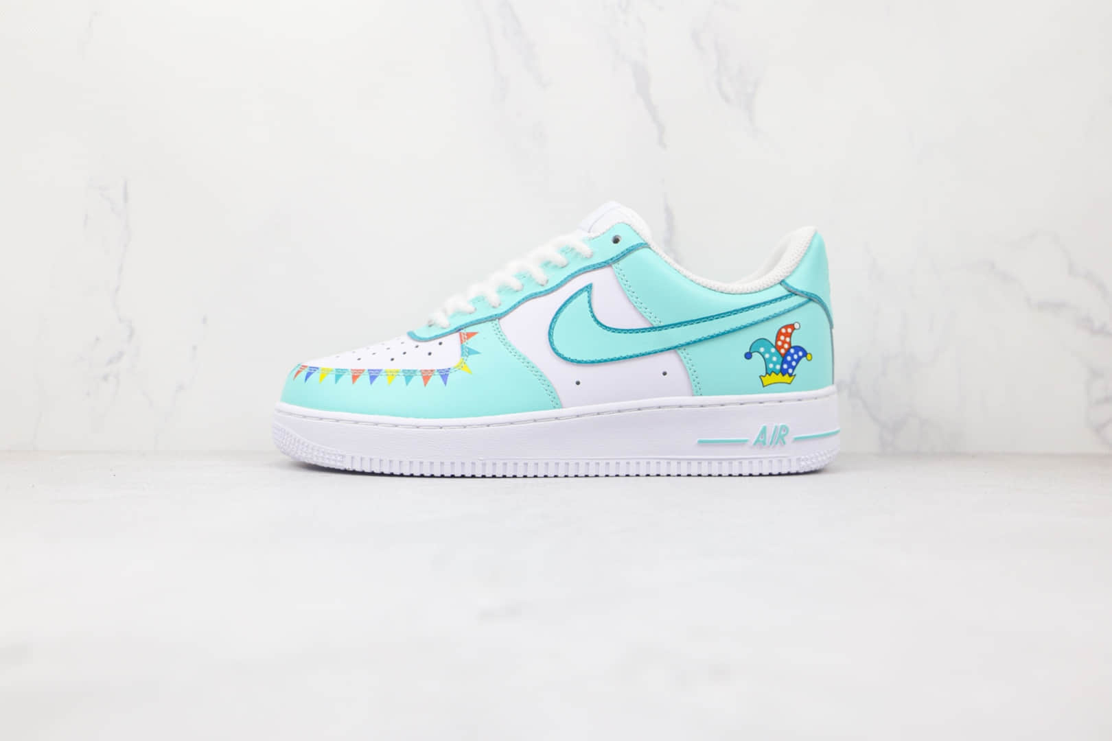 耐克Nike Air Force 1 Low 07纯原版本低帮空军一号蒂芙尼绿气球涂鸦板鞋内置气垫 货号：CW2288-111