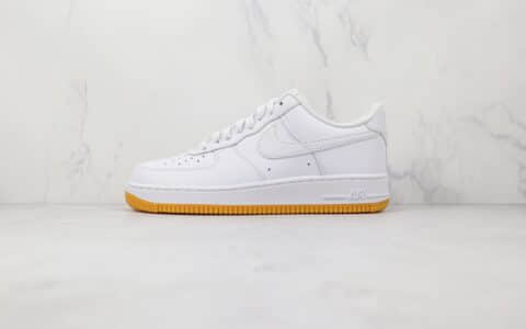 耐克Nike Air Force 1 Low 07纯原版本低帮空军一号白色生胶底板鞋内置气垫 货号：DJ2739-100