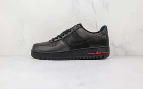 耐克Nike Air Force 1 Low纯原版本空军一号低帮AF1黑红3M反光原标原盒 货号：DO6389-001