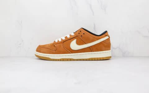 耐克Nike SB Dunk Low纯原版本低帮SB DUNK褐色白钩板鞋内置气垫原盒原标 货号：DH1319-200