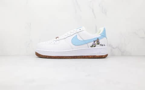 耐克Nike Air Force 1'07 LV8纯原版本低帮空军一号植物刺绣白棕色板鞋原鞋开模一比一打造 货号：CZ0269-100