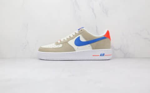 耐克Nike Air Force 1 AF1 USA纯原版本低帮空军一号米红蓝配色板鞋内置Sole气垫 货号：DM8314-100