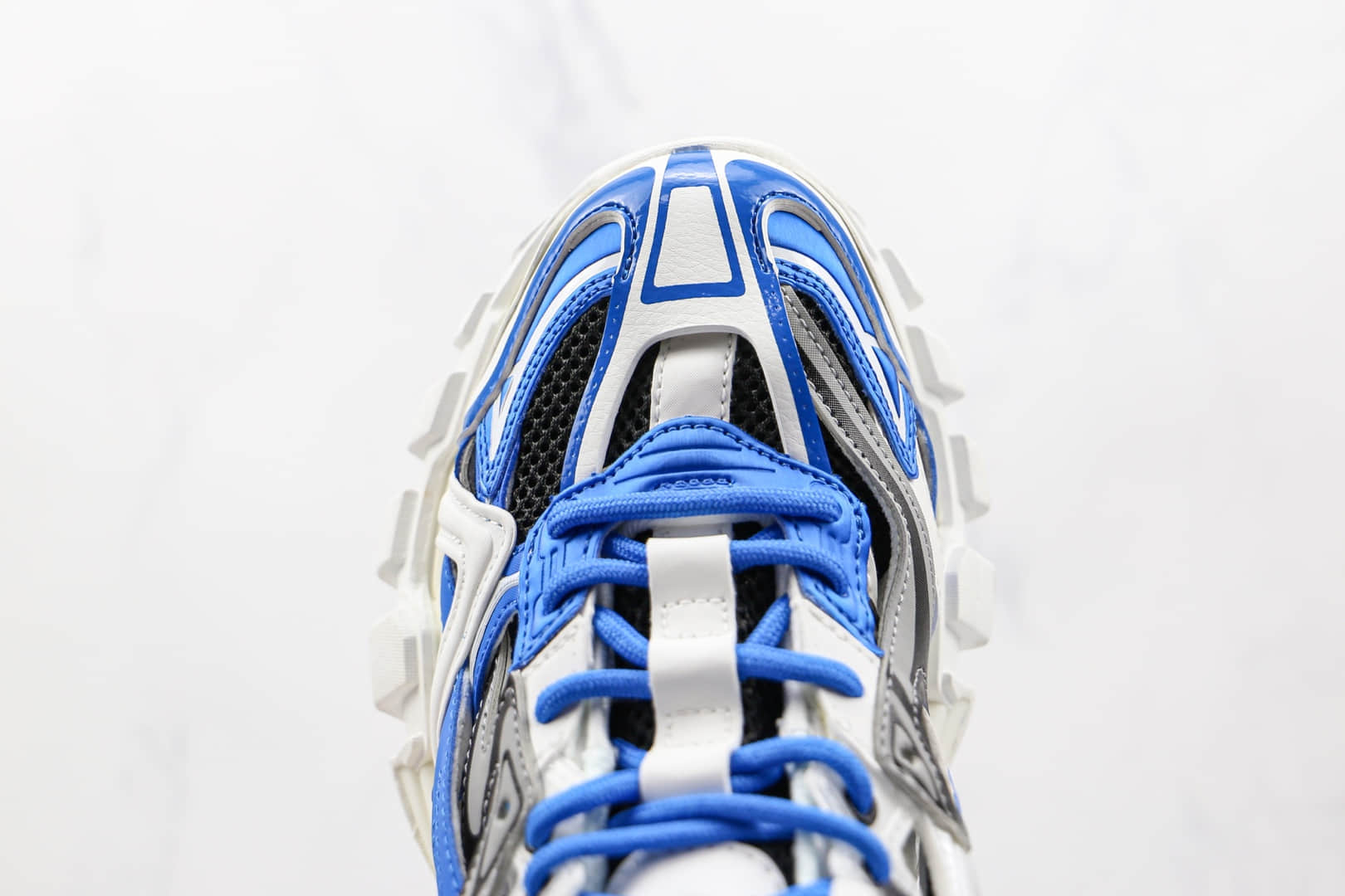巴黎世家Balenciaga Track 4.0纯原版本复古做旧四代蓝色老爹鞋原盒原标原楦头纸板打造