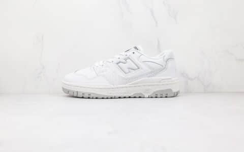 新百伦New Balance BB550纯原版本复古NB550白色板鞋原档案数据开发 货号：BB550PB1