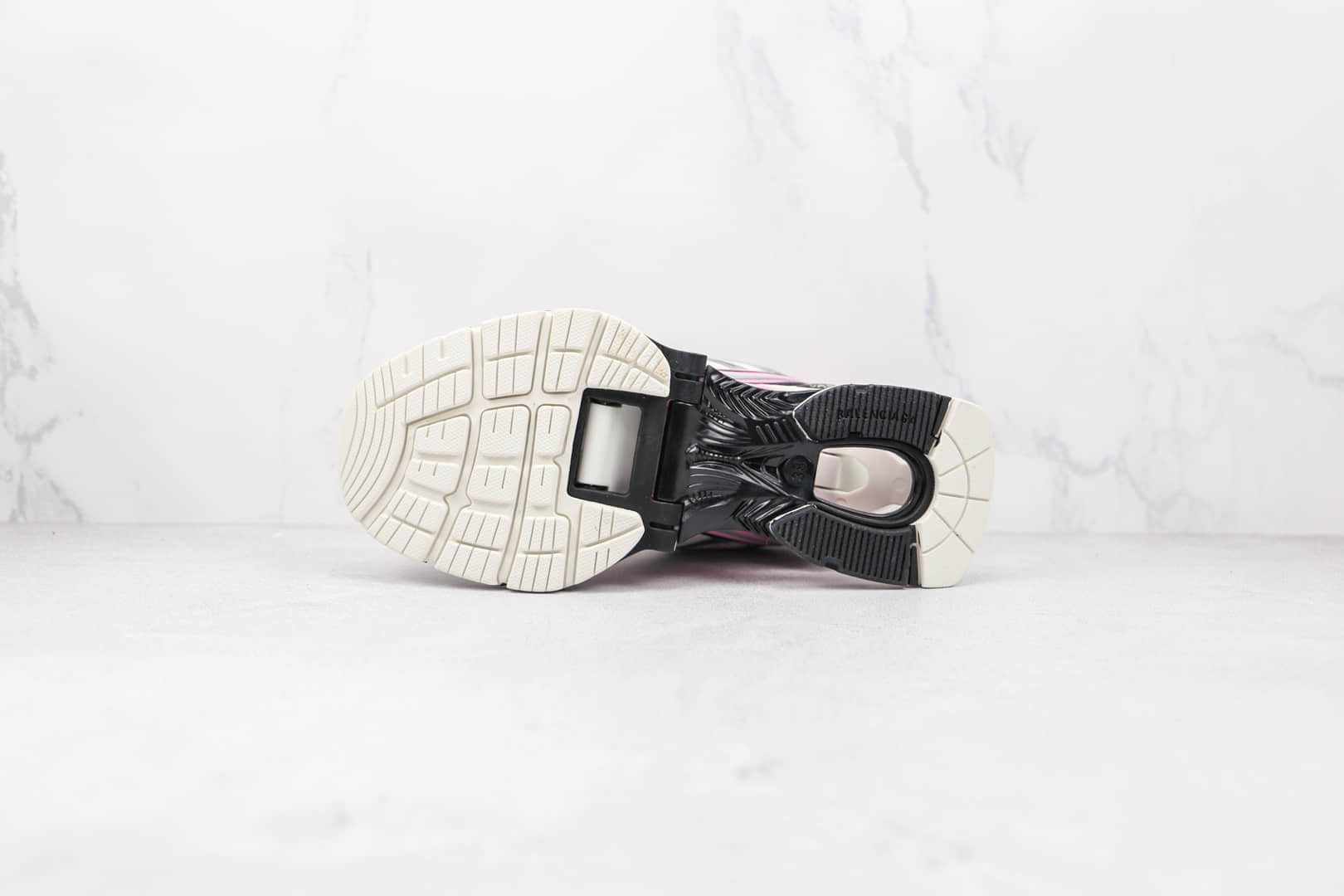巴黎世家Balenciaga X-Pander纯原版本白粉色复古增高做旧弹簧老爹鞋原盒原标原楦头纸板打造