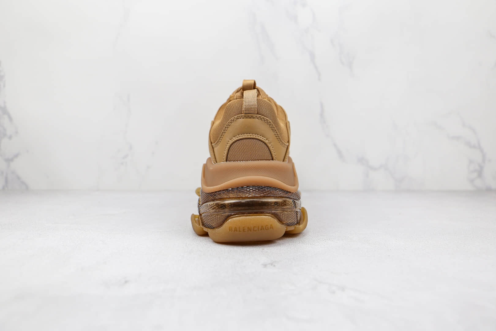 巴黎世家Balenciaga Triple S纯原版本小麦色咖啡复古老爹鞋原装组合大底原盒原标