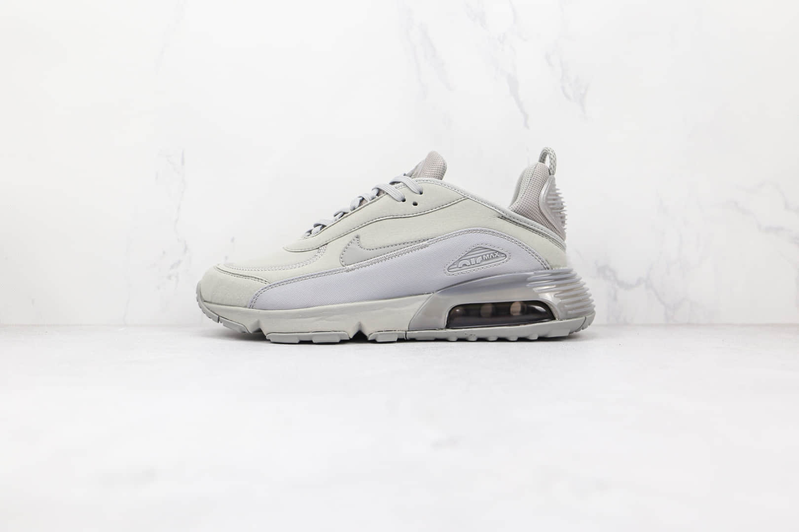 耐克Nike Air Max 2090纯原版本灰色半掌max2090气垫鞋原档案数据开发原盒原标 货号：DH7708-001