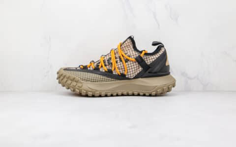 耐克Nike ACG Mountain Fly Low Fossil Stone纯原版本黑黄色网状ACG登山鞋原盒原标原楦头纸板打造 货号：DA5424-200