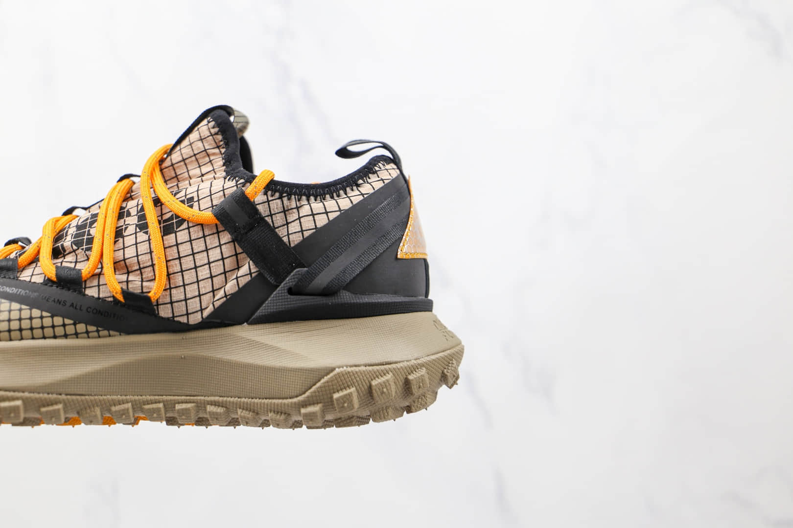 耐克Nike ACG Mountain Fly Low Fossil Stone纯原版本黑黄色网状ACG登山鞋原盒原标原楦头纸板打造 货号：DA5424-200