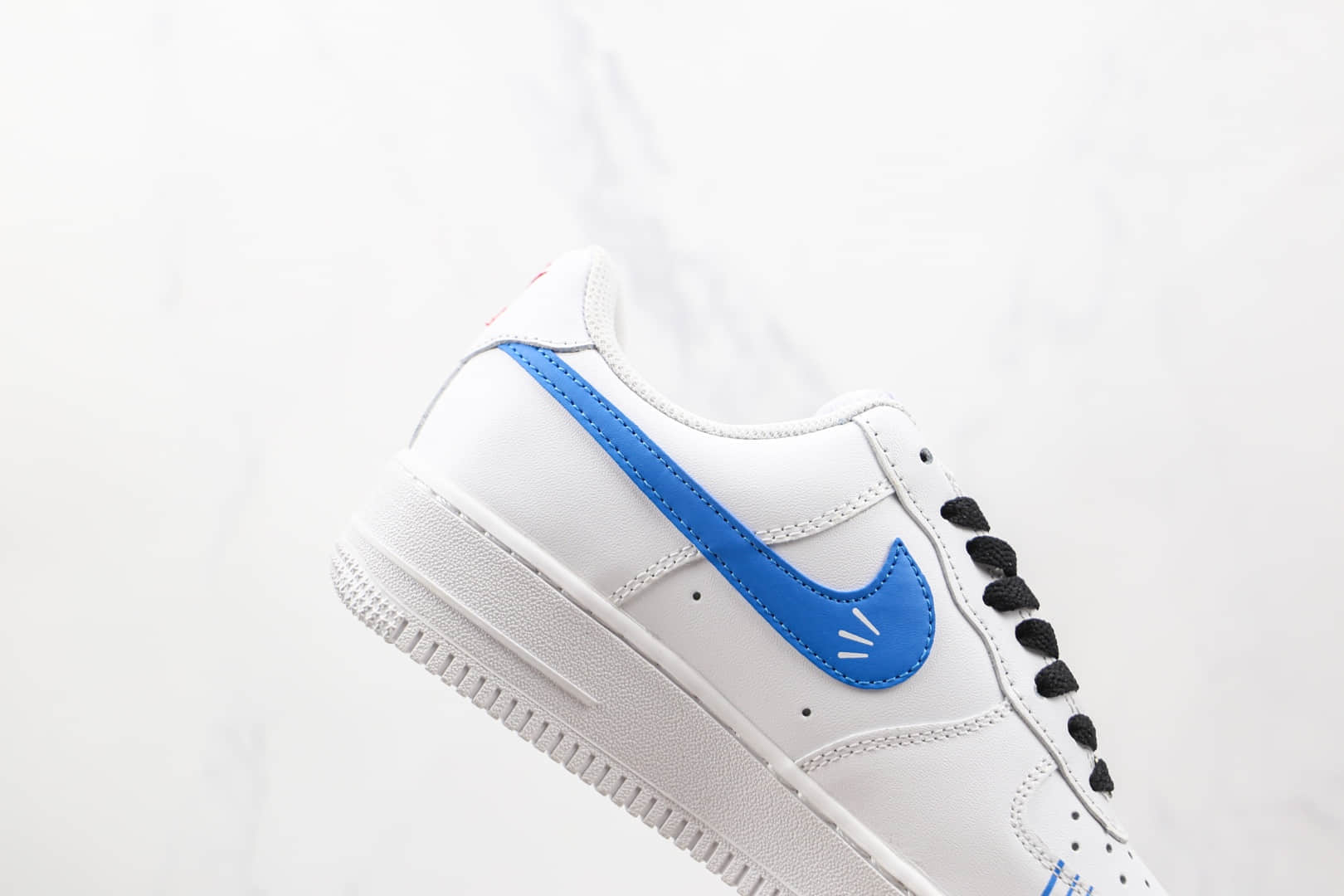 耐克Nike Air Force 1 Low纯原版本低帮空军一号白蓝红色涂鸦板鞋内置气垫 货号：CW2288-111