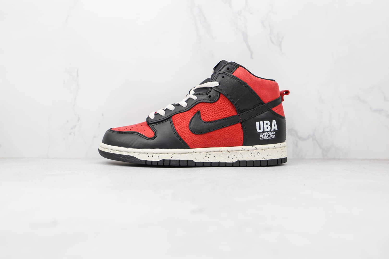 耐克Nike Dunk High UBA x Undercove联名款纯原版本高帮DUNK黑红UBA板鞋原档案数据开发 货号：DD9401-600