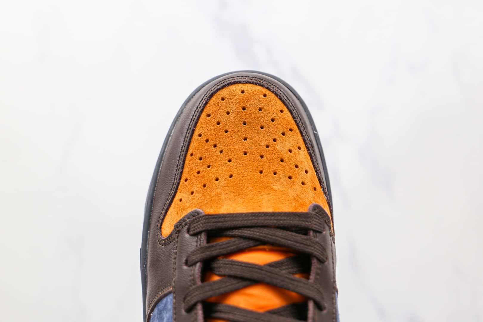 耐克Nike Dunk Low PRM Cider纯原版本低帮DUNK苹果酒褐蓝橙色多彩拼接板鞋原楦头纸板打造 货号：DH0601-001
