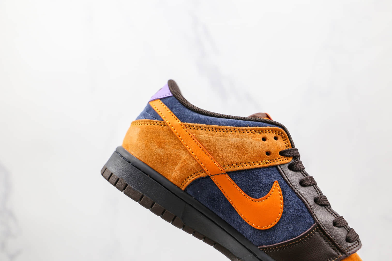 耐克Nike Dunk Low PRM Cider纯原版本低帮DUNK苹果酒褐蓝橙色多彩拼接板鞋原楦头纸板打造 货号：DH0601-001