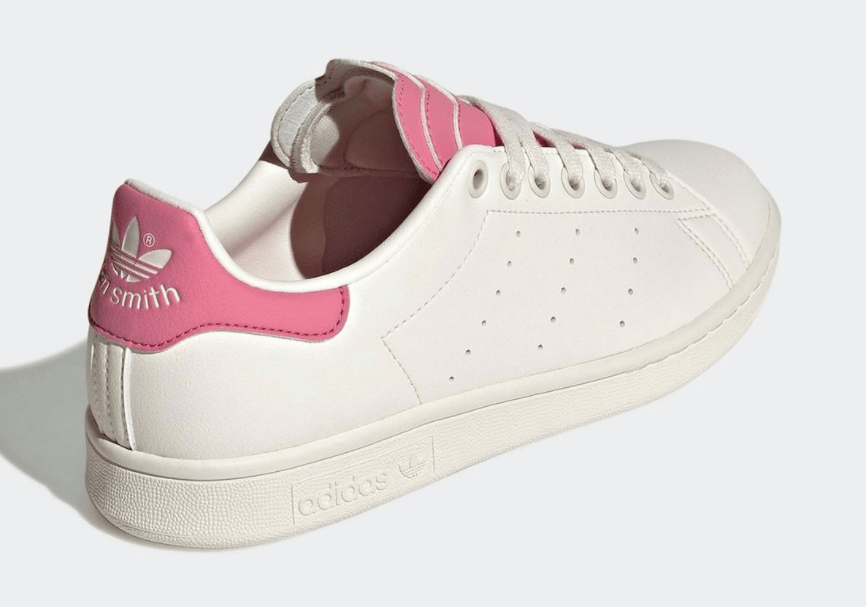 甜美白粉+多层鞋舌设计！阿迪达斯史密斯板鞋新配色现已发售！ 货号：H03924