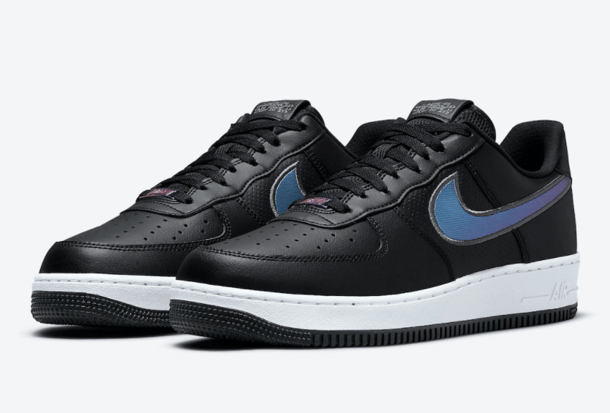 彩虹全息Swoosh！全新耐克AF1首度曝光！ 货号：DQ0812-001