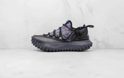 耐克Nike ACG Mountain Fly Low Fossil Stone纯原版本网状黑紫色ACG户外登山鞋原档案数据开发 货号：DC9660-001