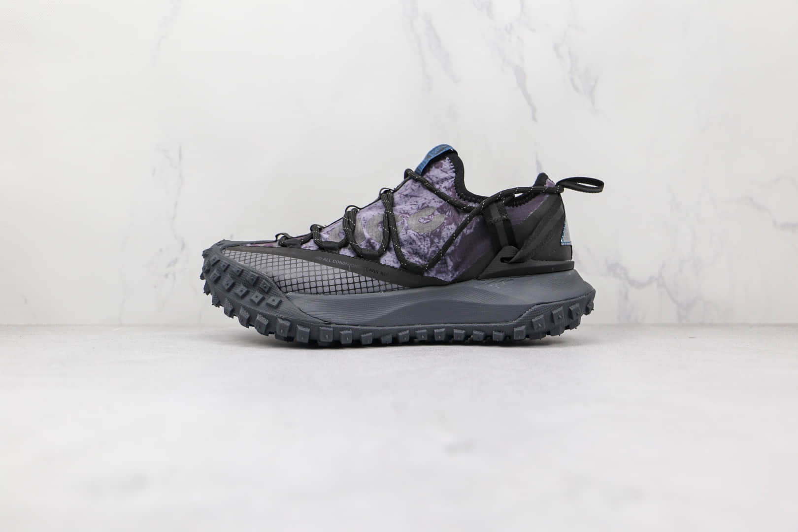 耐克Nike ACG Mountain Fly Low Fossil Stone纯原版本网状黑紫色ACG户外登山鞋原档案数据开发 货号：DC9660-001