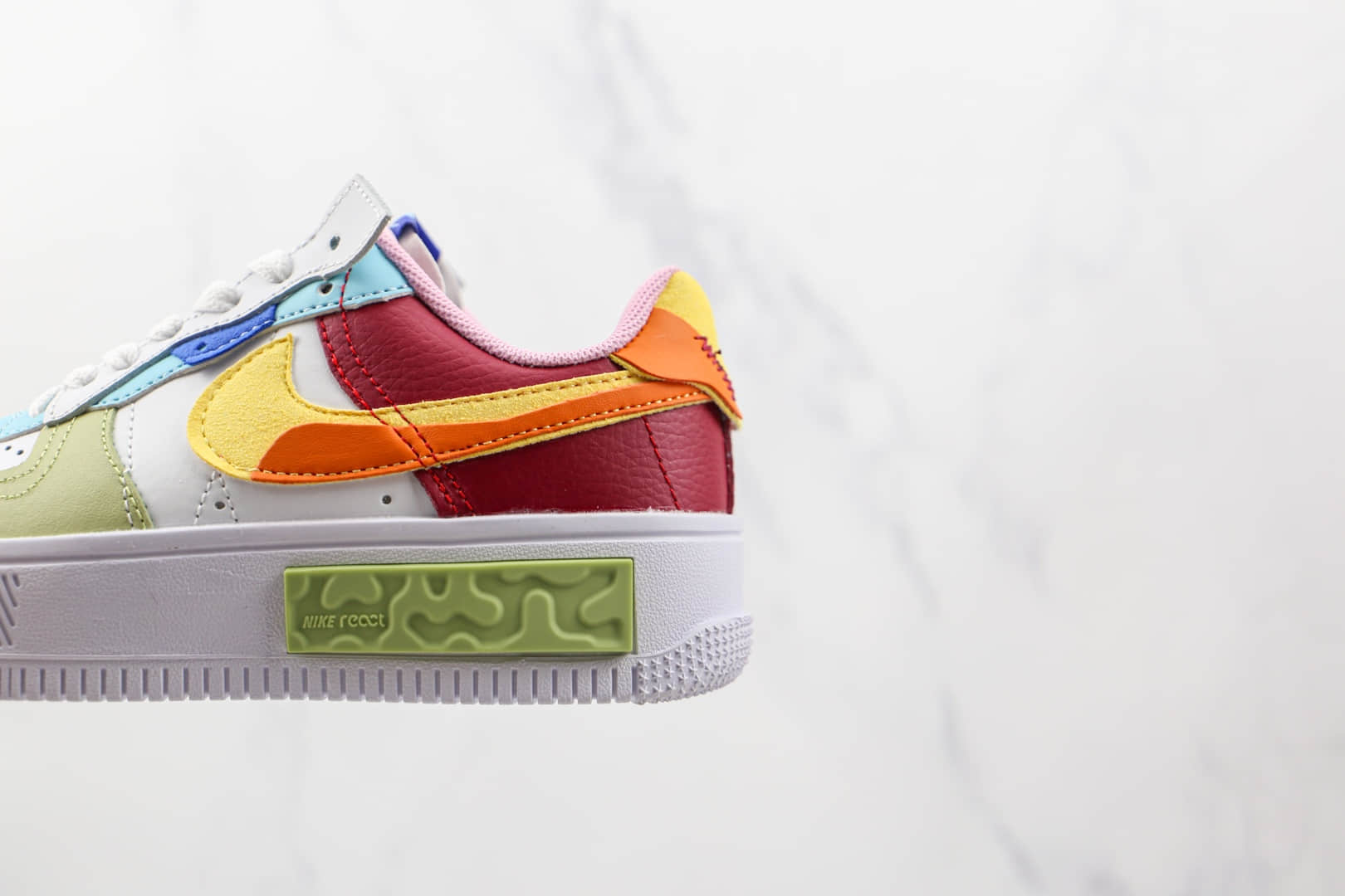 耐克Nike Air Force 1 Fontanka纯原版本低帮空军一号瑞亚彩色拼接板鞋内置气垫 货号：DO6719-100