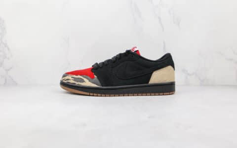 乔丹Air Jordan 1 Low纯原版本低帮AJ1黑红主题食肉动物板鞋原盒原标 货号：DN3400-001