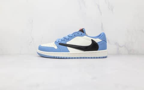 乔丹Air Jordan 1 Low纯原版本低帮AJ1北卡蓝倒勾板鞋原楦头纸板打造 货号：DH3277-109