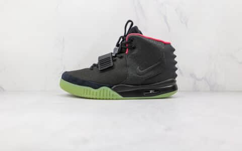 耐克Nike Air Yeezy II NRG Black Solar Red x Kanye West纯原版本黑粉夜光椰子二代篮球鞋原档案数据开发 货号：508214-006