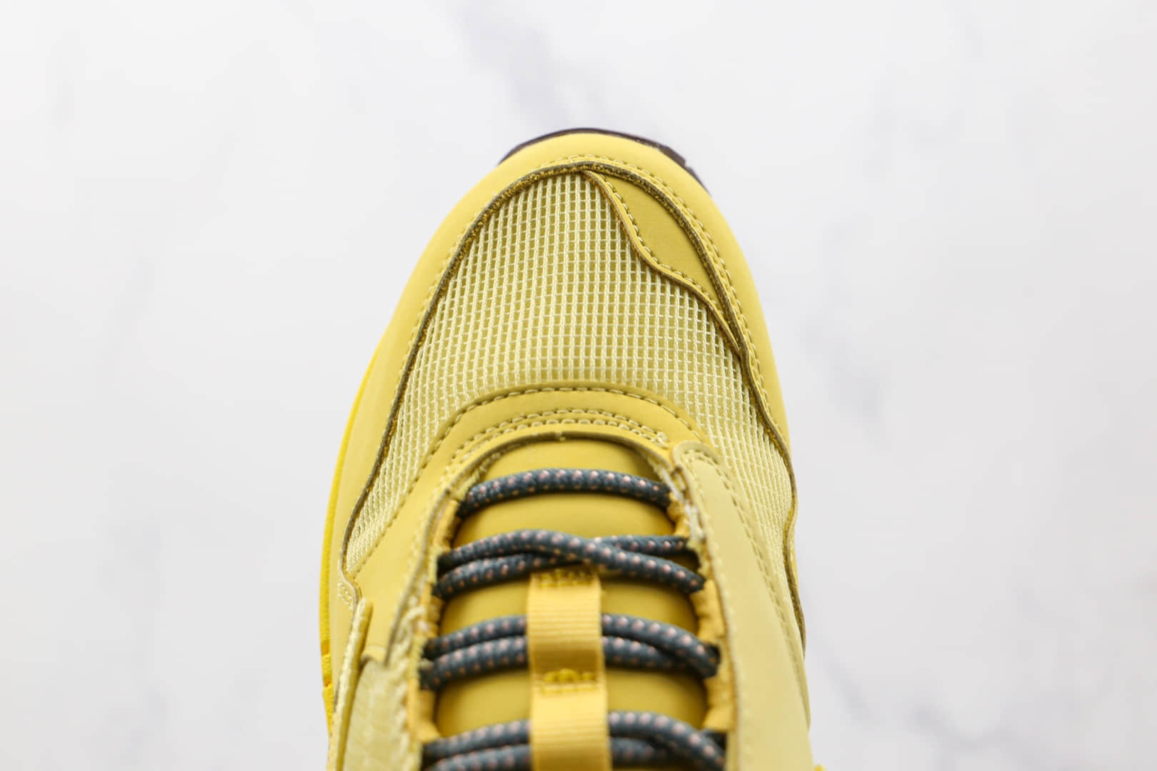 耐克Nike Air Max 1 Cactus Jack x Travis Scott联名款纯原版本柠檬黄色倒勾Max1气垫鞋原楦头纸板打造 货号：DO9392-700