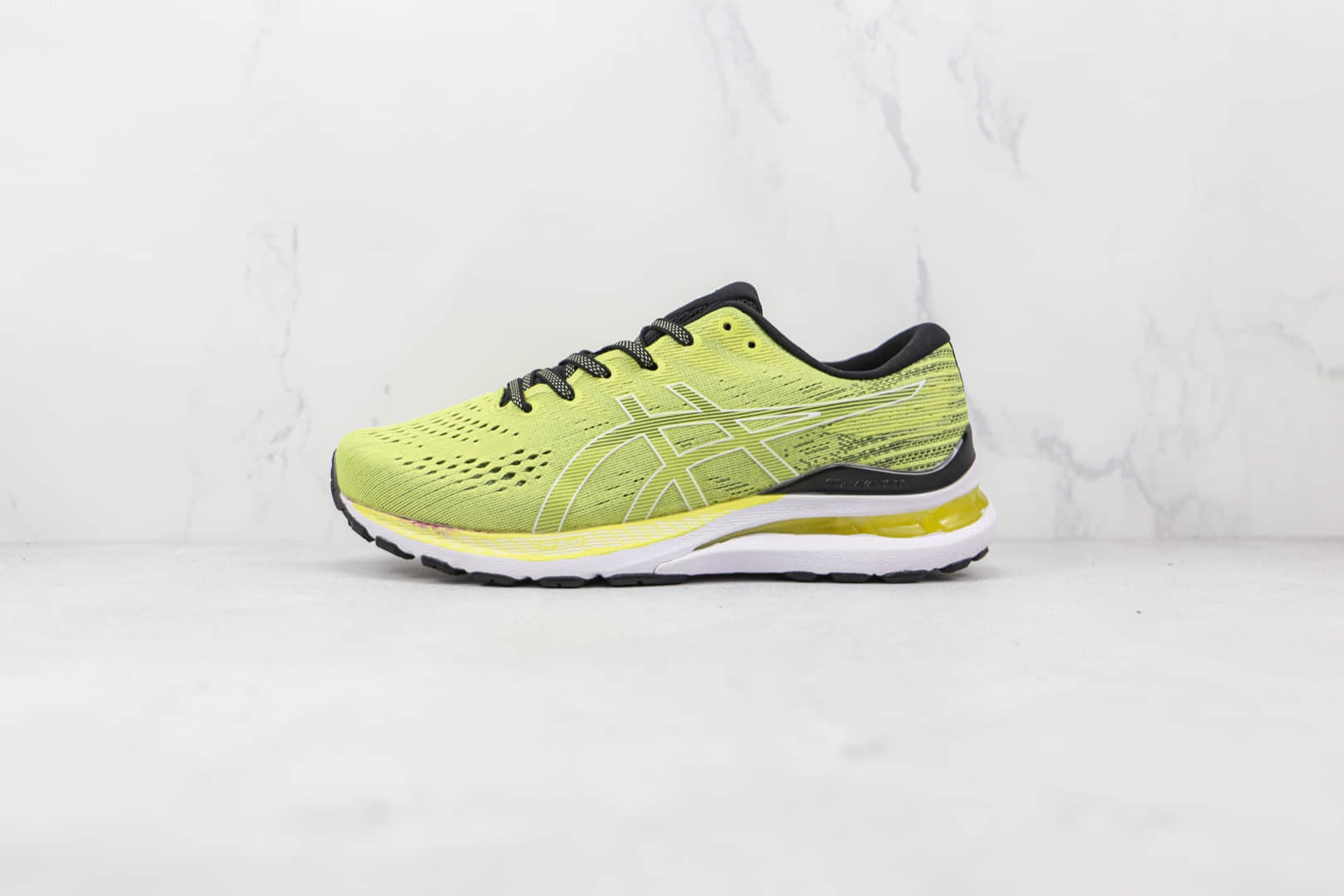 亚瑟士ASICS 21 GEL-KAYANO 28纯原版本黄黑色K28缓震慢跑鞋原盒原标 货号：1011B191-750