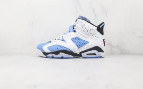 乔丹Air Jordan 6 University Blue纯原版本北卡蓝白蓝色AJ6篮球鞋原楦头纸板打造 货号：CT8529-410