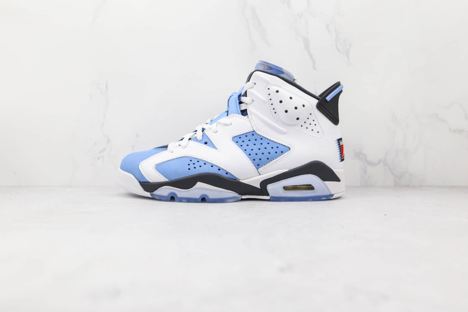 乔丹Air Jordan 6 University Blue纯原版本北卡蓝白蓝色AJ6篮球鞋原楦头纸板打造 货号：CT8529-410