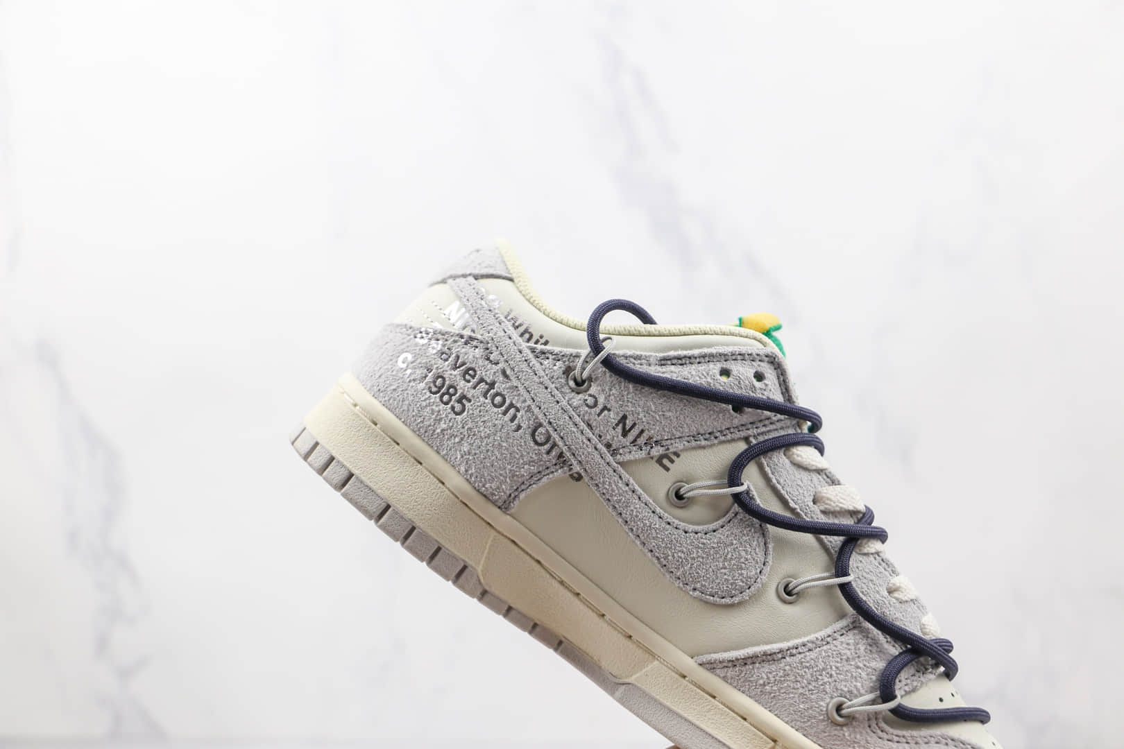 耐克Nike Dunk Low 50 x Off-White联名款纯原版本低帮OW DUNK灰白黑色板鞋原盒原标 货号：DJ0950-115