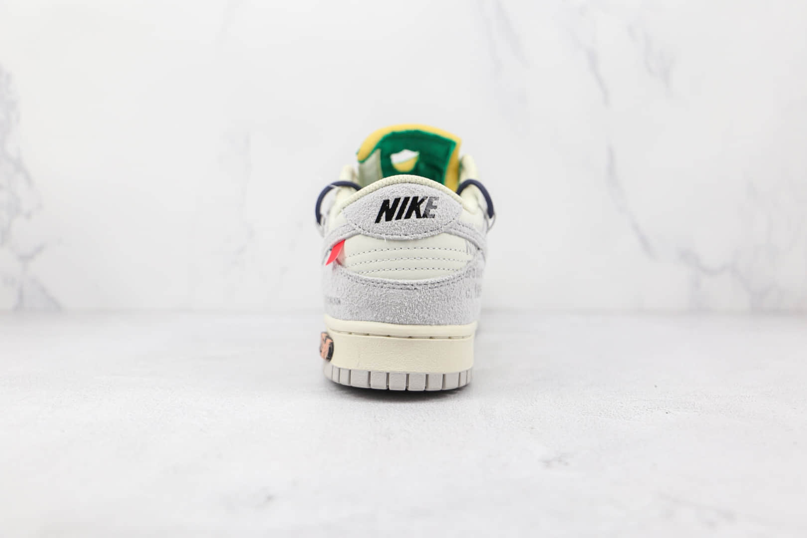 耐克Nike Dunk Low 50 x Off-White联名款纯原版本低帮OW DUNK灰白黑色板鞋原盒原标 货号：DJ0950-115