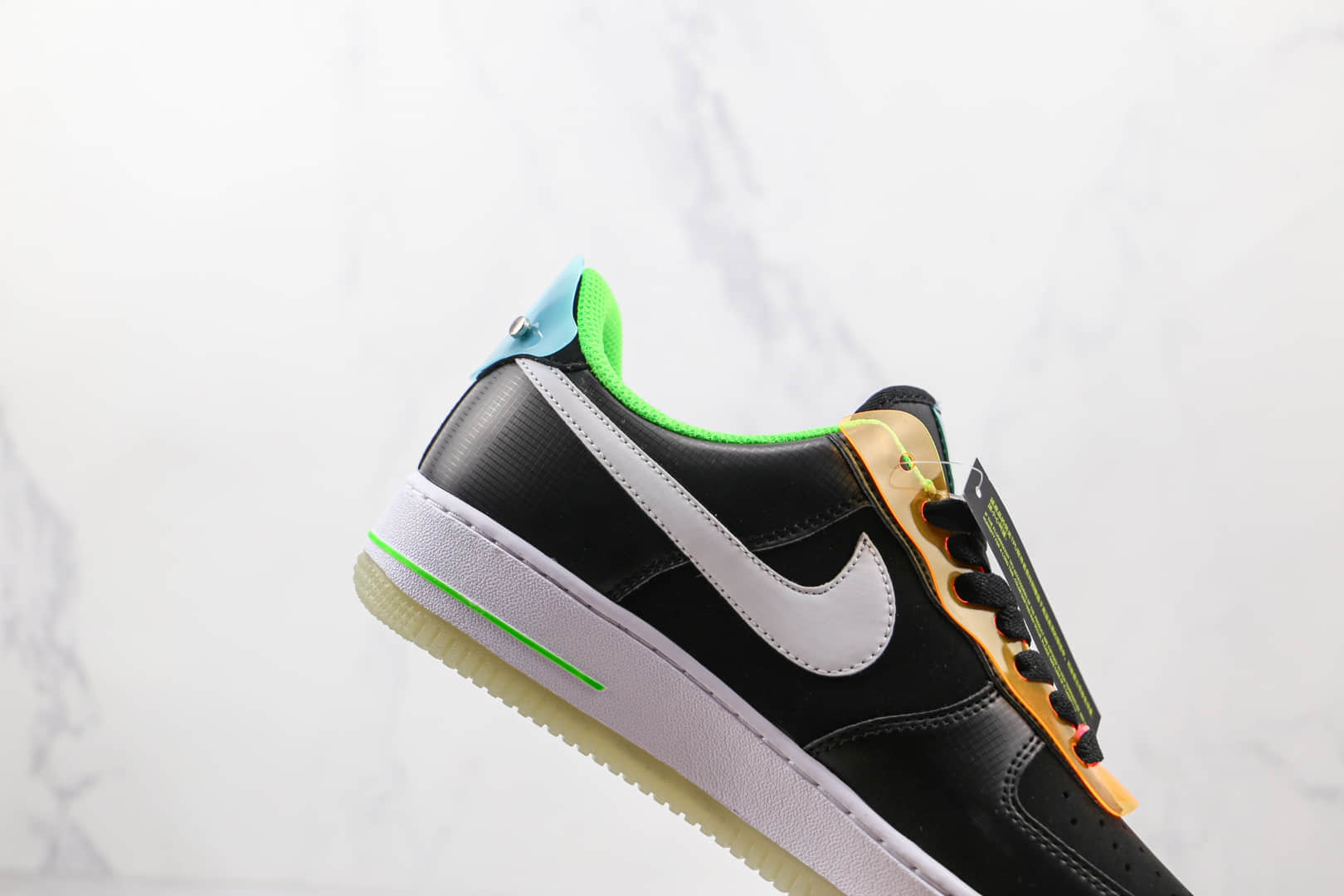 耐克Nike Air Force 1 Low Have A Good Game纯原版本低帮空军一号黑色夜光板鞋内置气垫 货号：DO7085-011