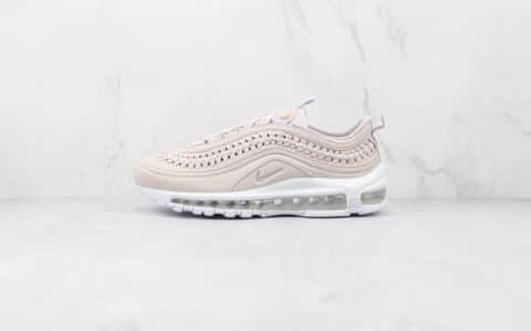 耐克Nike Air Max 97 LX Woven纯原版本粉色子弹头Max97气垫鞋原楦头纸板打造 货号：DC4144-500