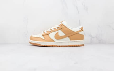 耐克Nike Dunk Low Wmns纯原版本低帮DUNK米橘色白橙色板鞋原盒原标 货号：DD1503-114