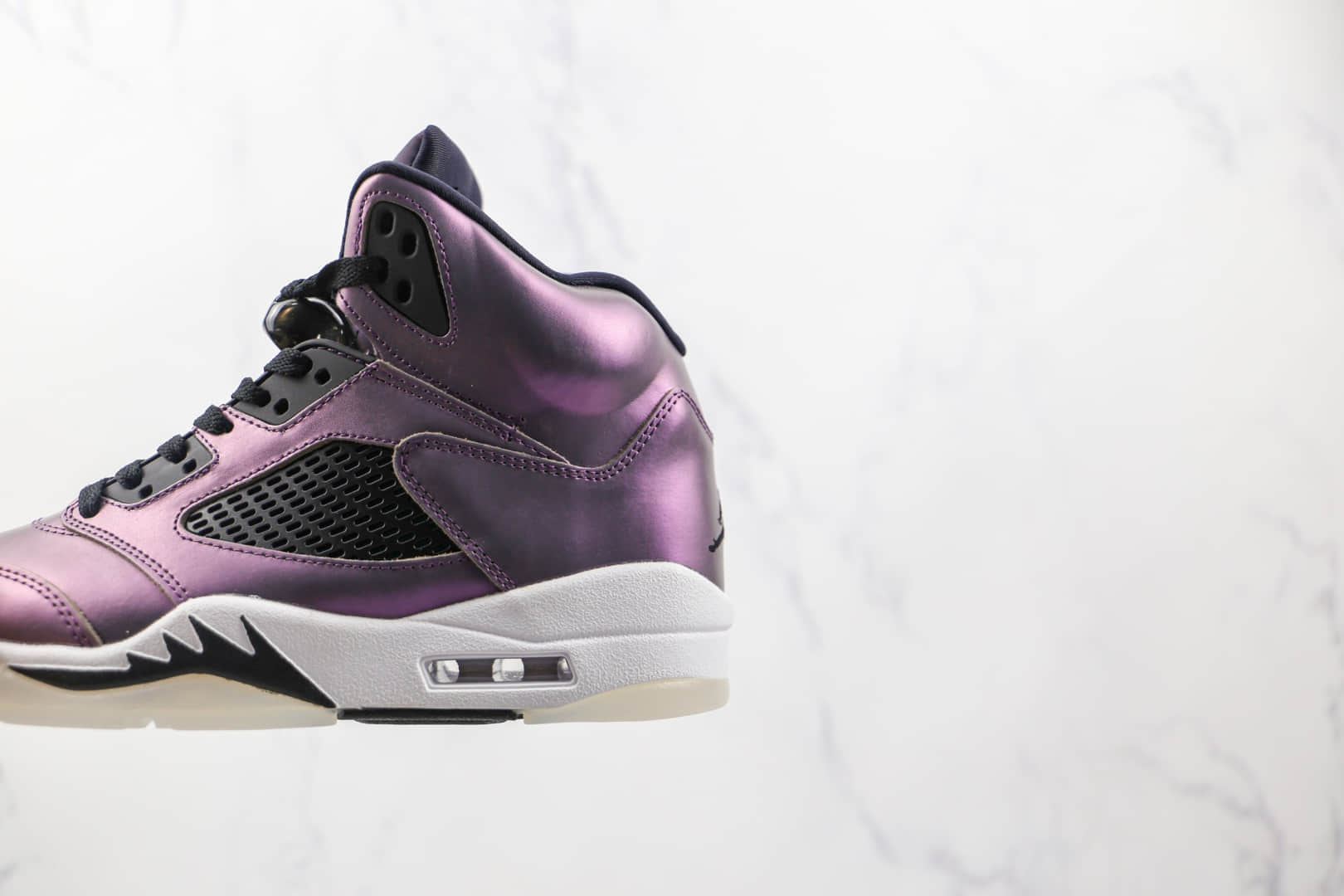 乔丹Air Jordan 5 WMNS Oil Grey纯原版本变色龙紫色AJ5篮球鞋原楦头纸板打造 货号：CD2722-001