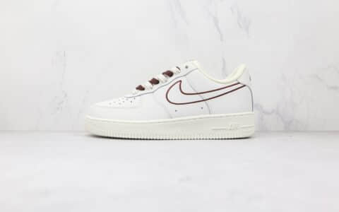 耐克Nike Air Force 1 Low 07纯原版本低帮空军一号米棕电绣勾配色板鞋原档案数据开发 货号：CL6326-138