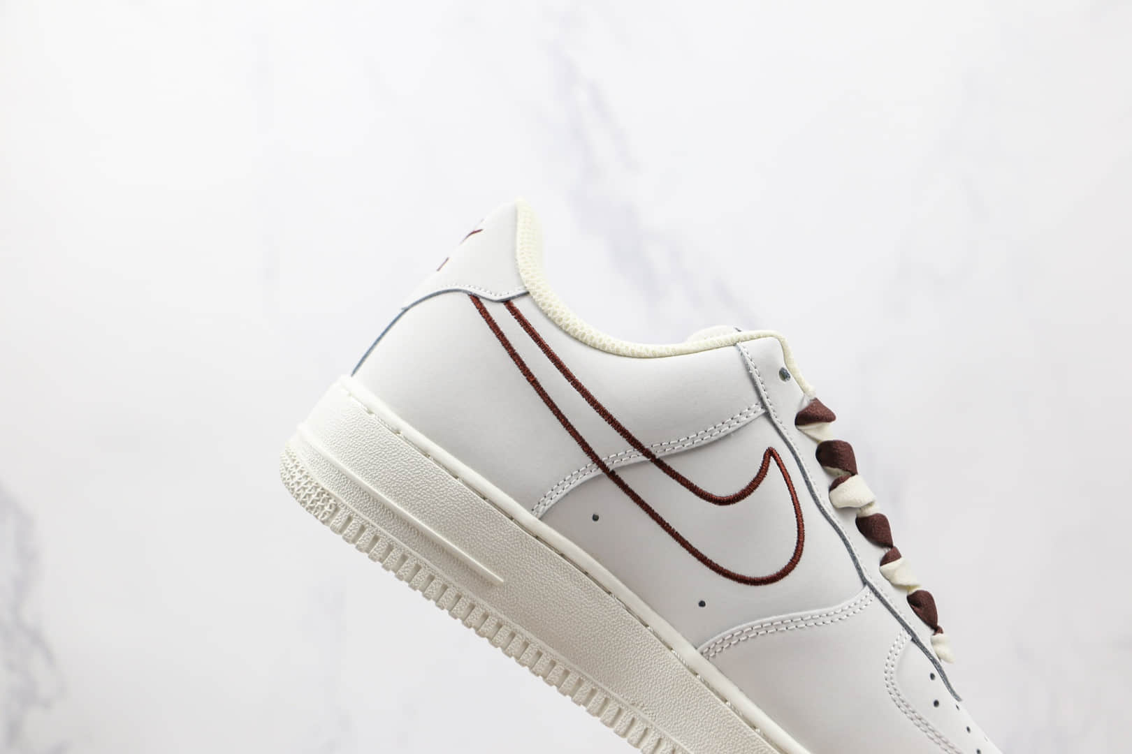 耐克Nike Air Force 1 Low 07纯原版本低帮空军一号米棕电绣勾配色板鞋原档案数据开发 货号：CL6326-138