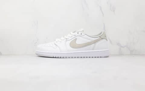 乔丹Air Jordan 1 Low OG 85 Neutral Grey纯原版本低帮AJ1白灰色板鞋原盒原标 货号：CZ0775-100