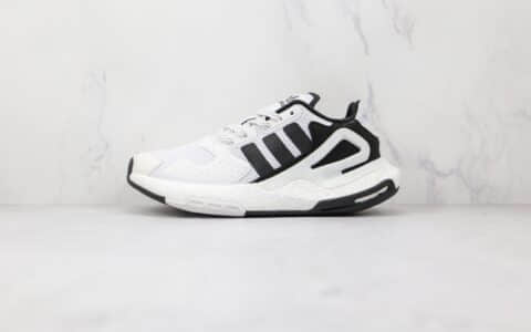 阿迪达斯Adidas Day Jogger 2021 Boost纯原版本夜行者二代网面白黑色爆米花跑鞋原盒原标 货号：FW5900