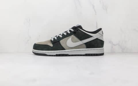 耐克Nike Dunk Low Retro PRM Zebra Anthracite纯原版本低帮SB DUNK麂皮碳黑灰色板鞋原档案数据开发 货号：DH7913-001