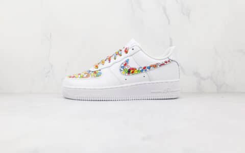 耐克Nike Air Force1'07纯原版本低帮空军一号花卉太阳花涂鸦板鞋内置气垫 货号：DD8959-100