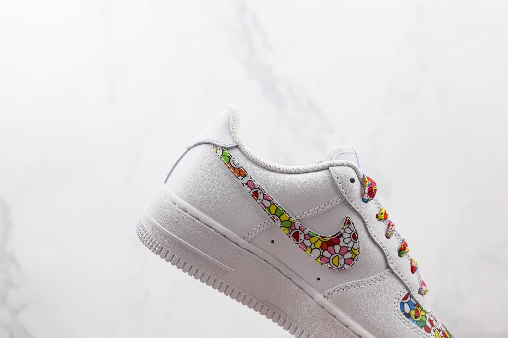 耐克Nike Air Force1'07纯原版本低帮空军一号花卉太阳花涂鸦板鞋内置气垫 货号：DD8959-100