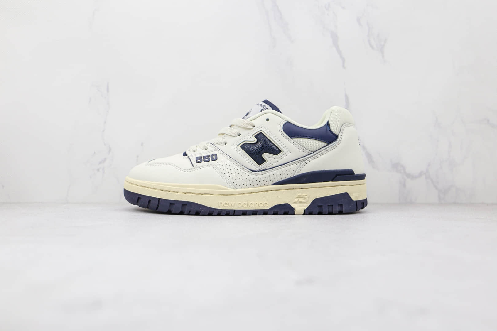 新百伦New Balance BB550纯原版本复古NB550白藏青色板鞋原档案数据开发 货号：BB550ALF